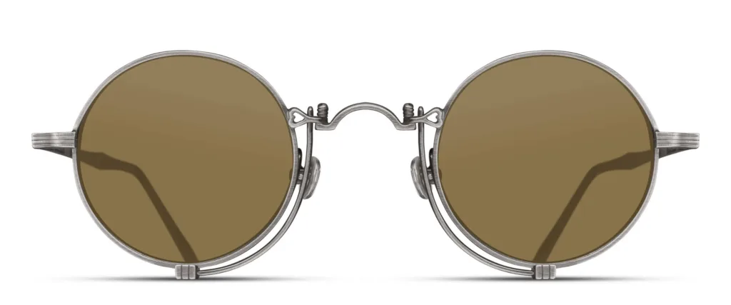 Matsuda M10601H AG-S ANTIQUE SILVER / BROWN LENSES, Szary