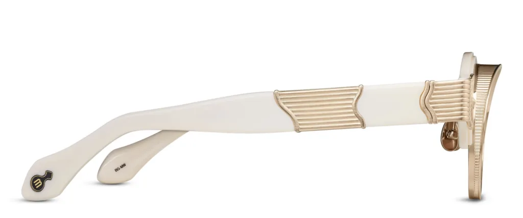 Matsuda M10605H SG.BG-MW Brushed Gold - Milk White - Brown Gradient, Biały