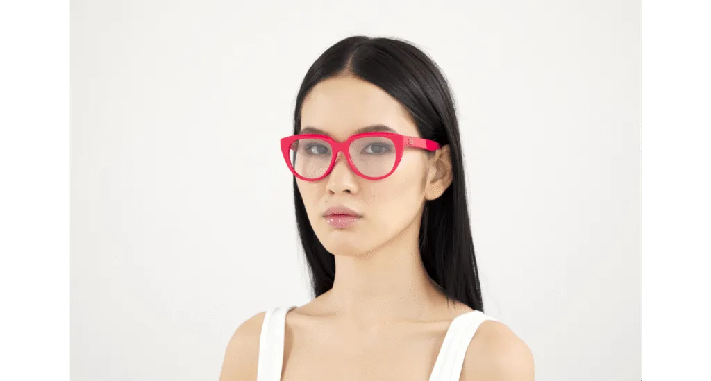 Balenciaga BB0131O Kolor: RED-TRANSPARENT, Kolor oprawy: Czerwony