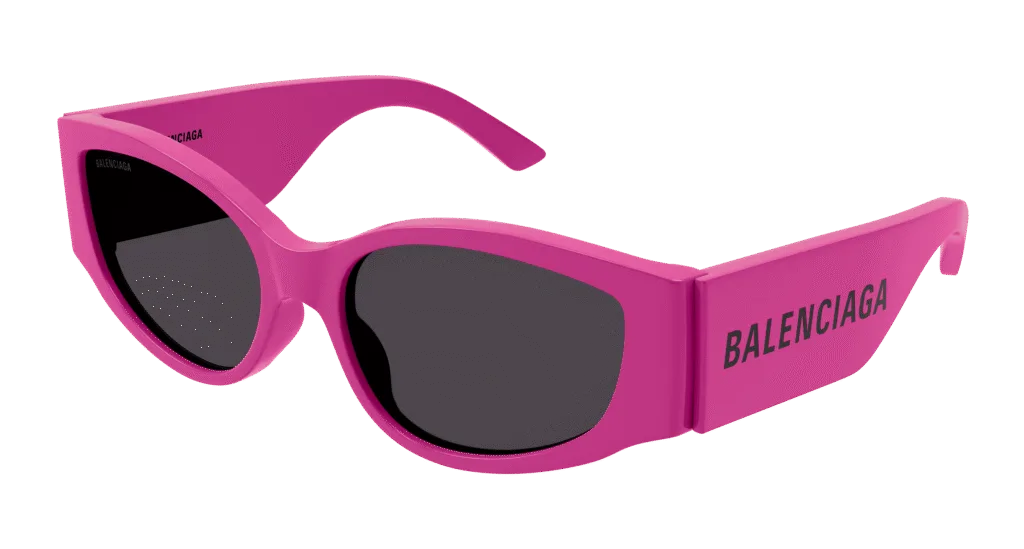 Balenciaga BB0258S Kolor: FUCHSIA-GREY, Kolor oprawy: Różowy