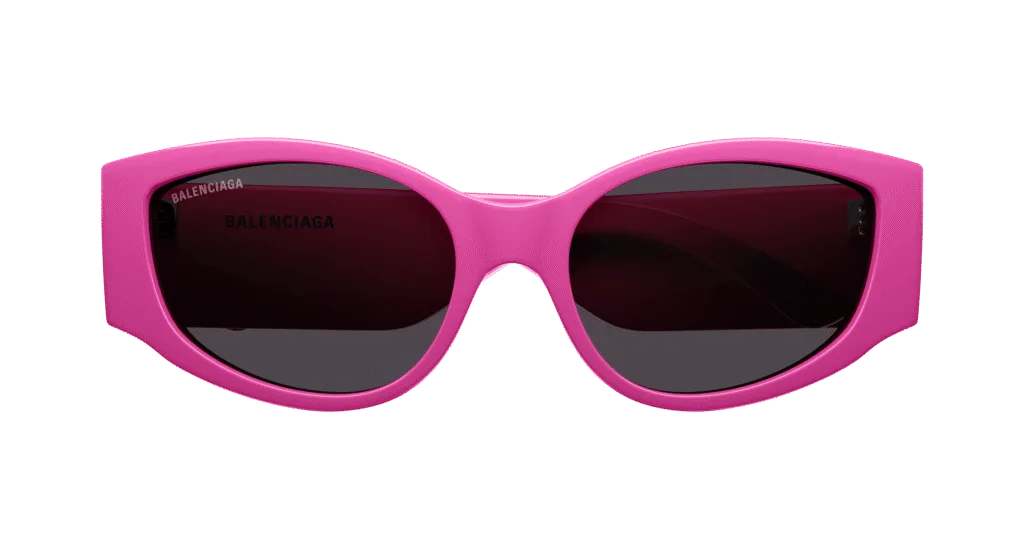 Balenciaga BB0258S Kolor: FUCHSIA-GREY, Kolor oprawy: Różowy