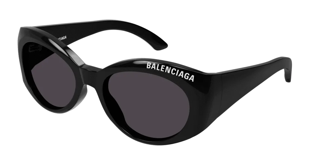 Balenciaga BB0267S Kolor: BLACK-GREY, Kolor oprawy: Czarny