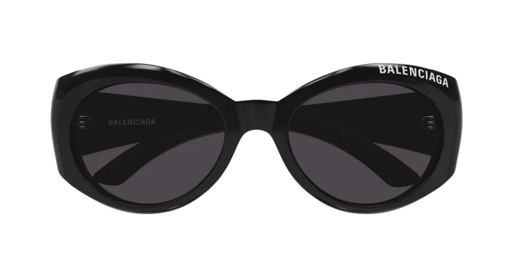 Balenciaga BB0267S Kolor: BLACK-GREY, Kolor oprawy: Czarny