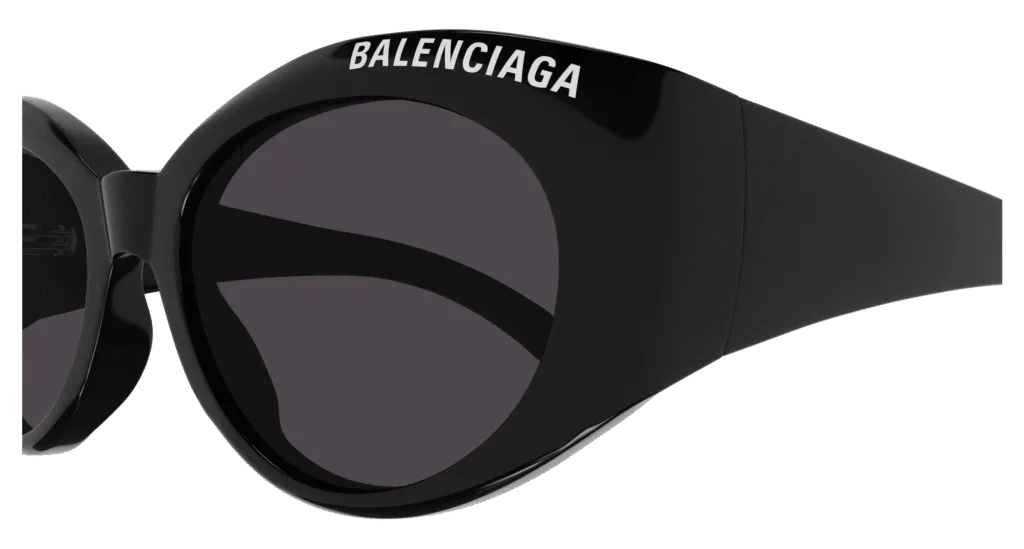 Balenciaga BB0267S Kolor: BLACK-GREY, Kolor oprawy: Czarny
