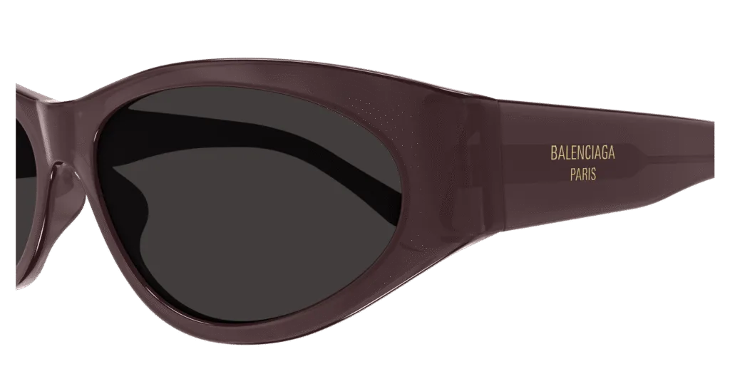 Balenciaga BB0367S Kolor: VIOLET-GREY, Kolor oprawy: Fioletowy