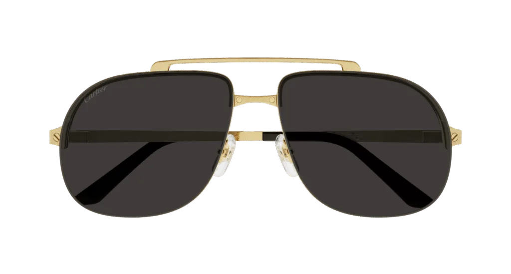 Cartier CT0353S Kolor: GOLD-GREY, Kolor oprawy: Złoty