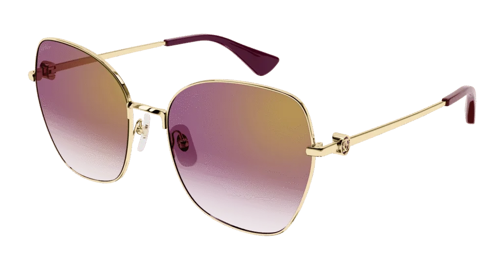 Cartier CT0402S Kolor: GOLD-RED, Kolor oprawy: Złoty