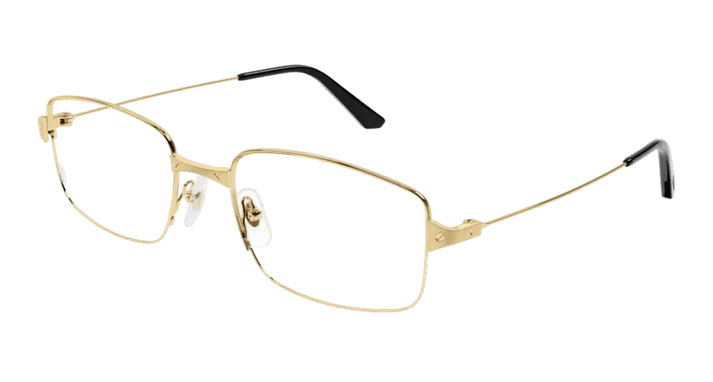 Cartier CT0406O Kolor: GOLD-TRANSPARENT, Kolor oprawy: Złoty