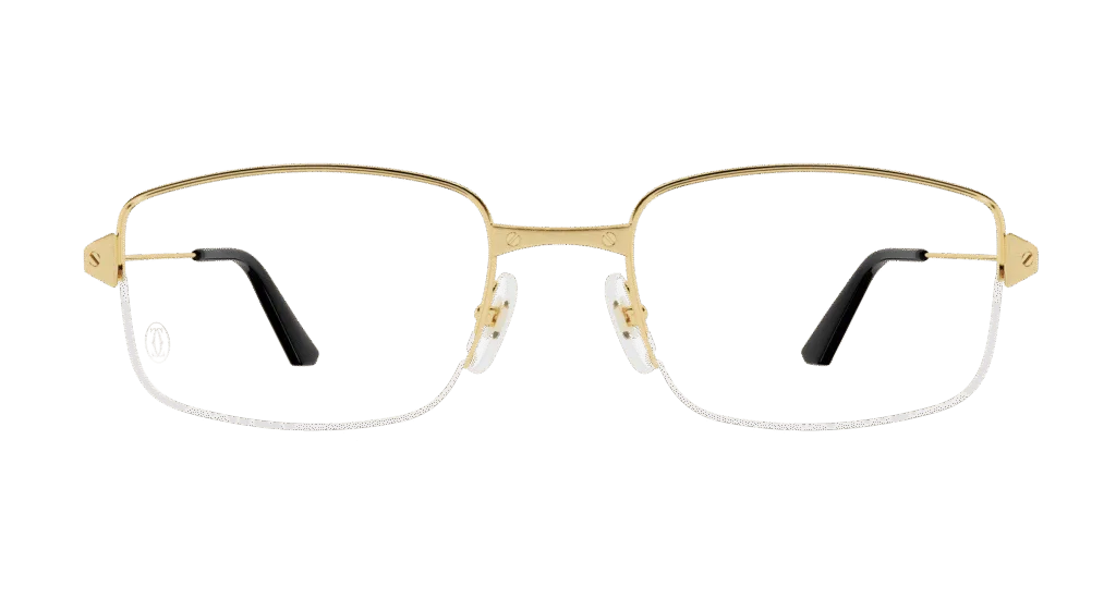 Cartier CT0406O Kolor: GOLD-TRANSPARENT, Kolor oprawy: Złoty