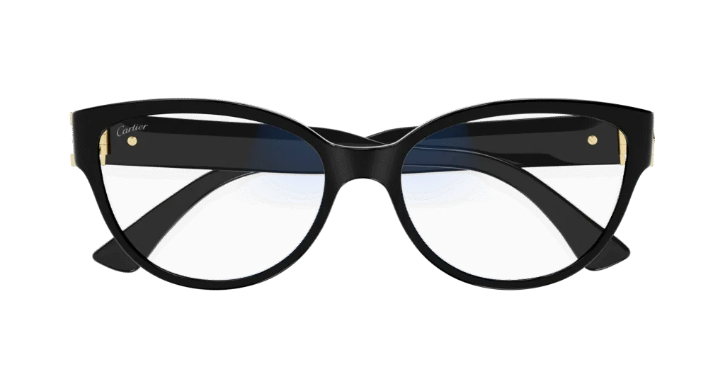 Cartier CT0450S Kolor: BLACK-TRANSPARENT, Kolor oprawy: Czarny