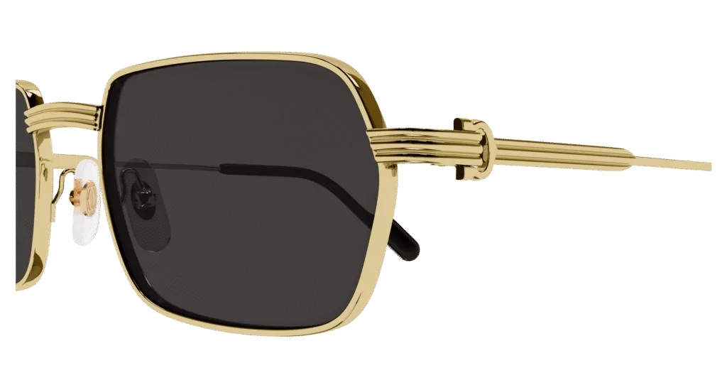 Cartier CT0463S Kolor: GOLD-GREY, Kolor oprawy: Złoty
