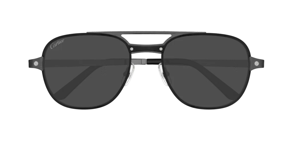 Cartier CT0477S Kolor: BLACK-GUNMETAL-SMOKE, Kolor oprawy: Czarny