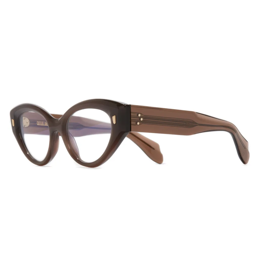Cutler and Gross CGOP 1417 Kolor: BROWN CRYSTAL, Kolor oprawy: Brązowy