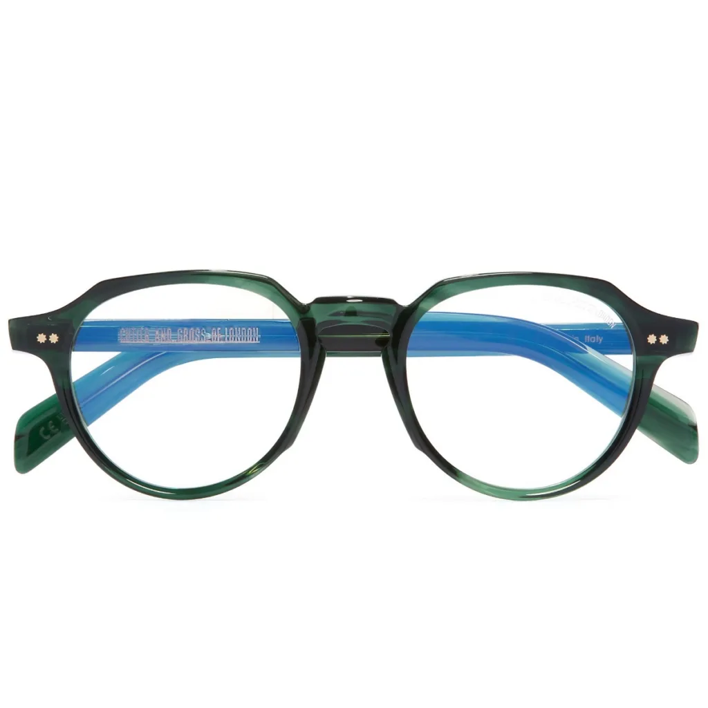 Cutler and Gross CGOP GR06 Kolor: STRIPED DARK GREEN, Kolor oprawy: Kolorowe