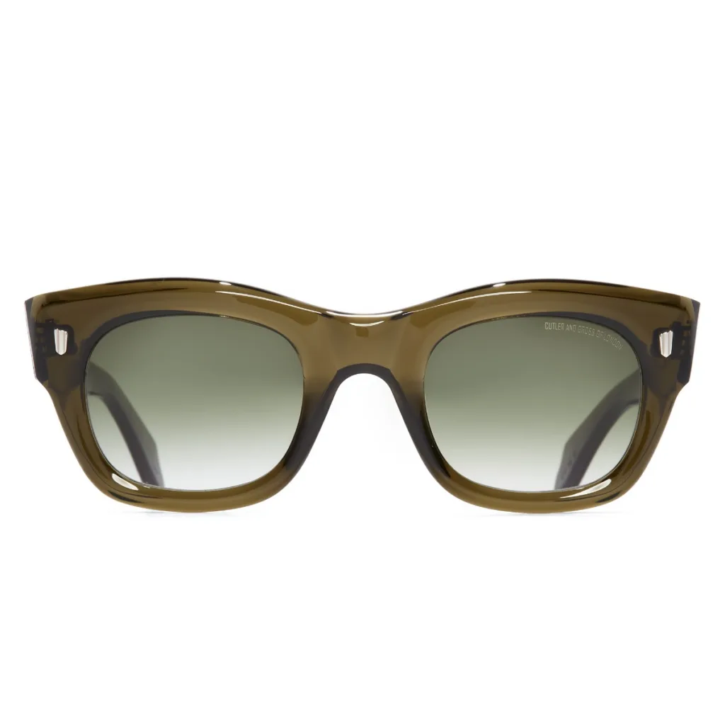 Cutler and Gross CGSN 9261 Kolor: OLIVE, Kolor oprawy: Brązowy
