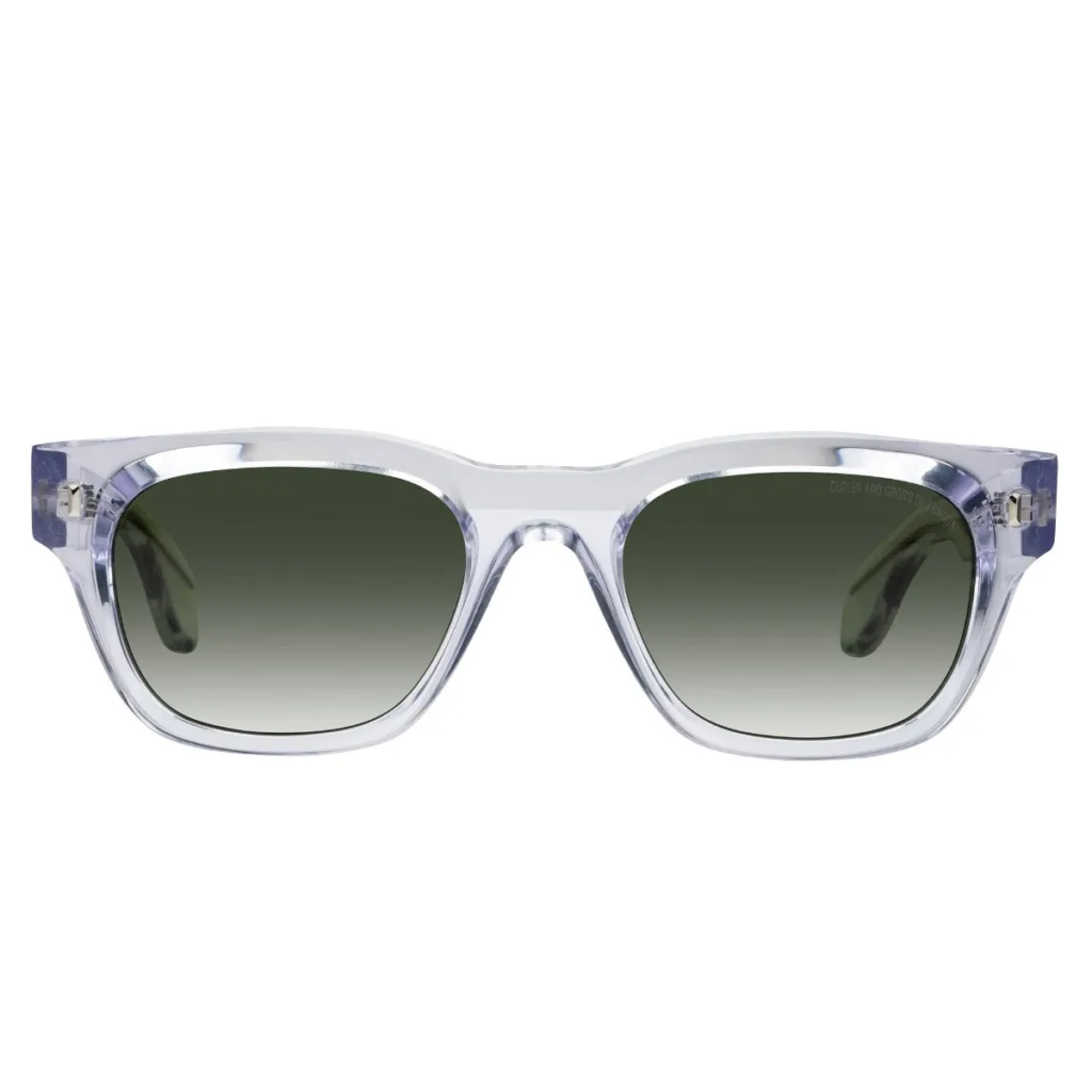 Cutler and Gross CGSN 9772 Kolor: CRYSTAL, Kolor oprawy: Transparentny