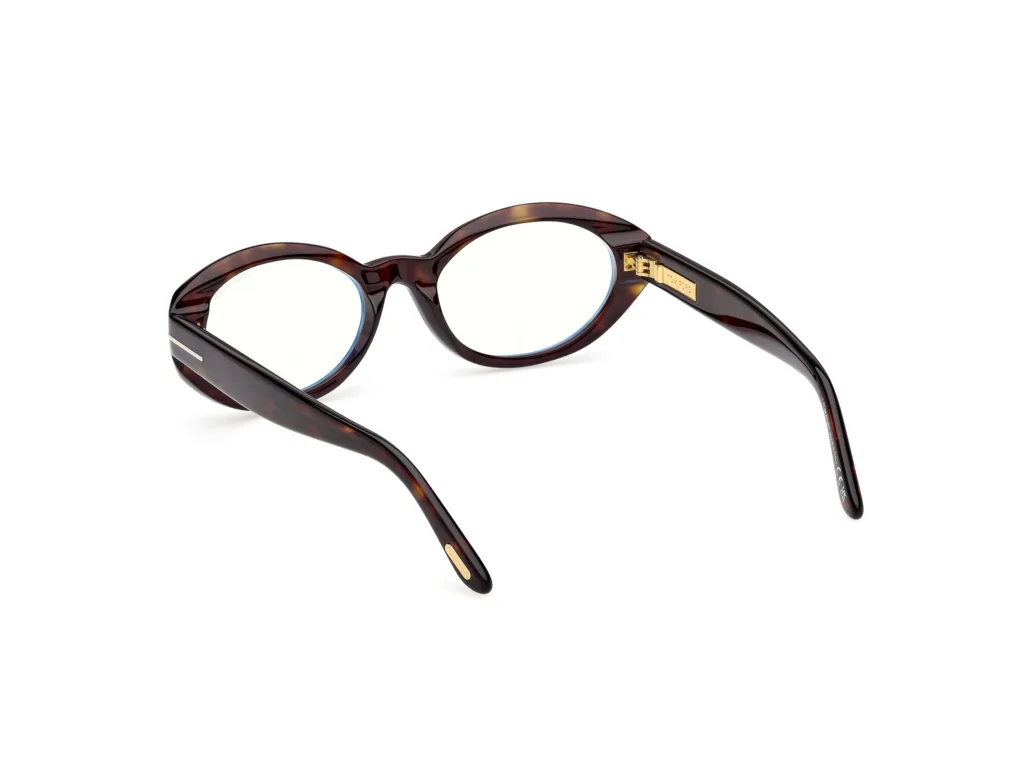 Tom Ford FT6067-B Kolor: 052 SHINY DARK HAVANA / BLUE BLOCK LENSES, Kolor oprawy: Wzór havana