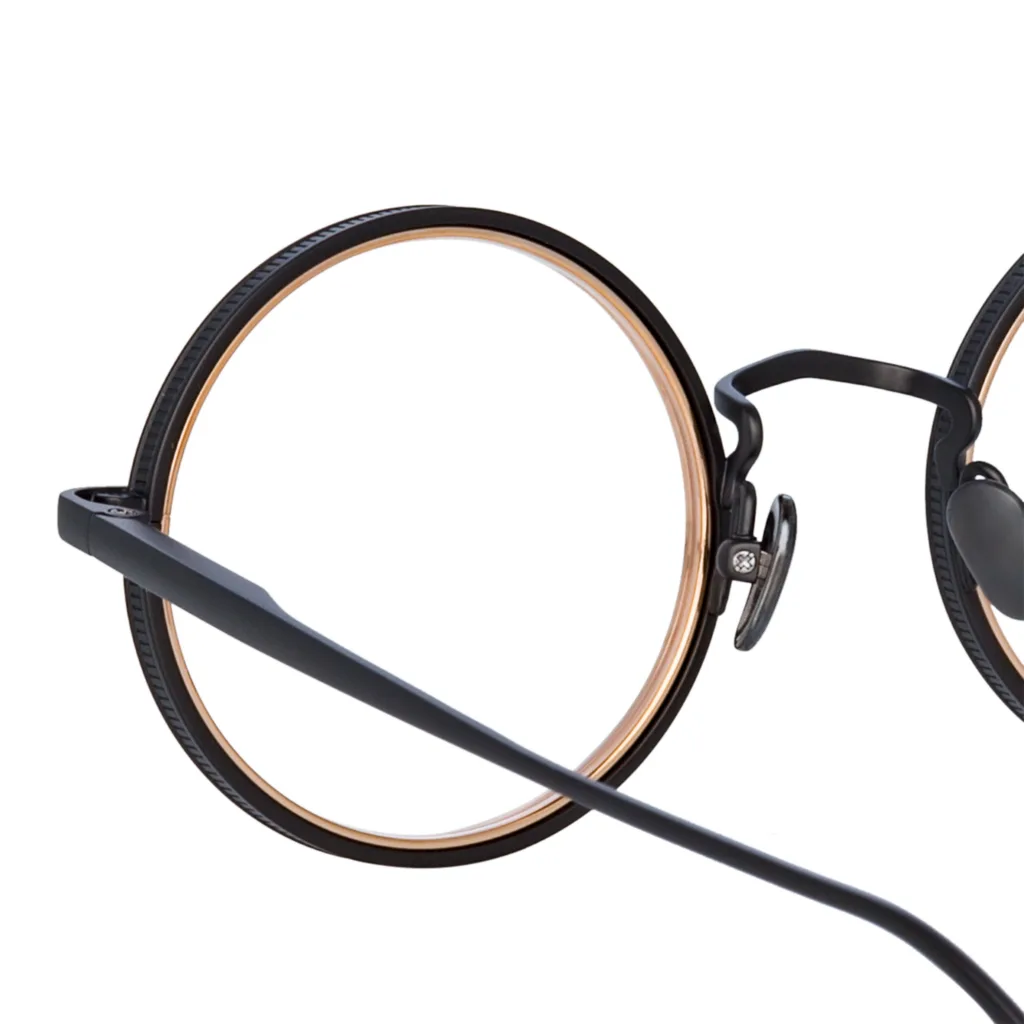 Linda Farrow CORTINA OPT LFL1388 Kolor: C3 BLACK / GOLD, Kolor oprawy: Czarny
