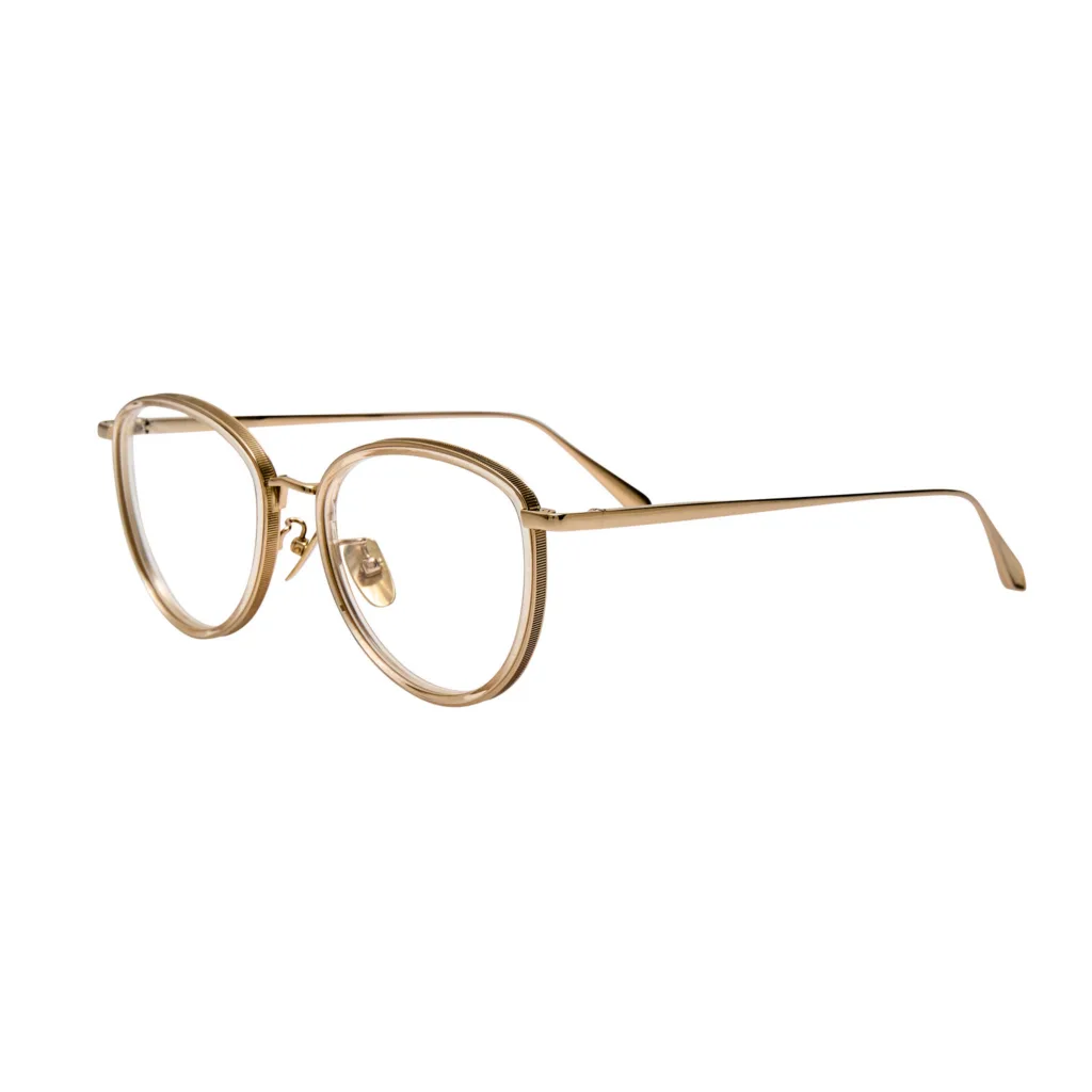 Linda Farrow DAHLIA OPT LFL1580 Kolor: C2 22K GOLD AND ASH, Kolor oprawy: Złoty