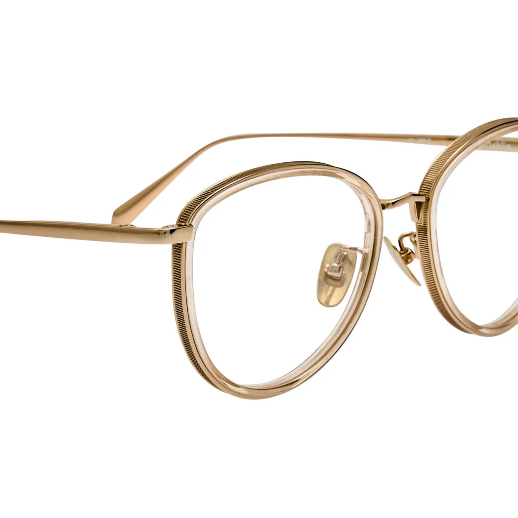 Linda Farrow DAHLIA OPT LFL1580 Kolor: C2 22K GOLD AND ASH, Kolor oprawy: Złoty