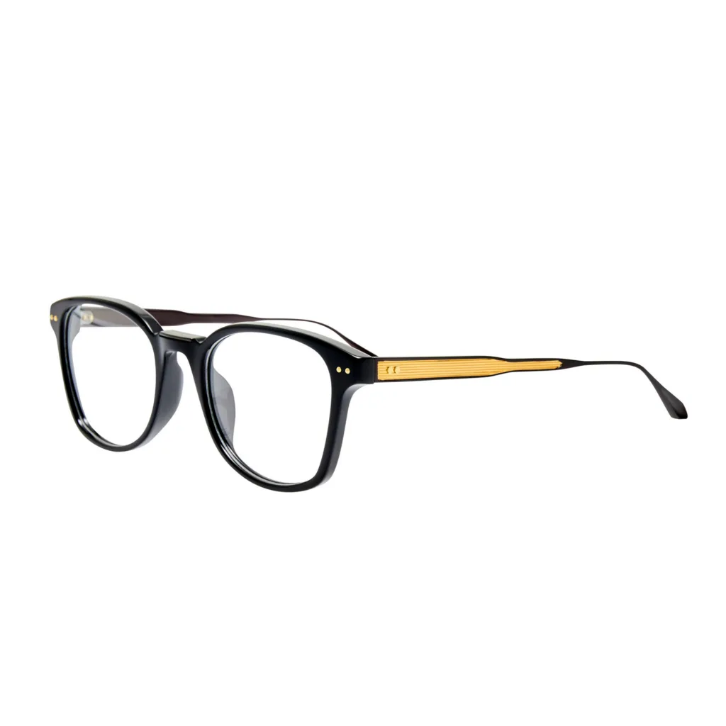 Linda Farrow PAULSON OPT LFL1585 Kolor: C3 BLACK, Kolor oprawy: Czarny