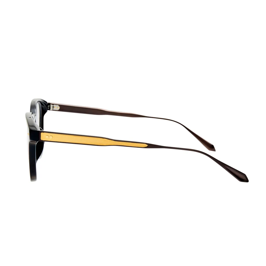 Linda Farrow PAULSON OPT LFL1585 Kolor: C3 BLACK, Kolor oprawy: Czarny