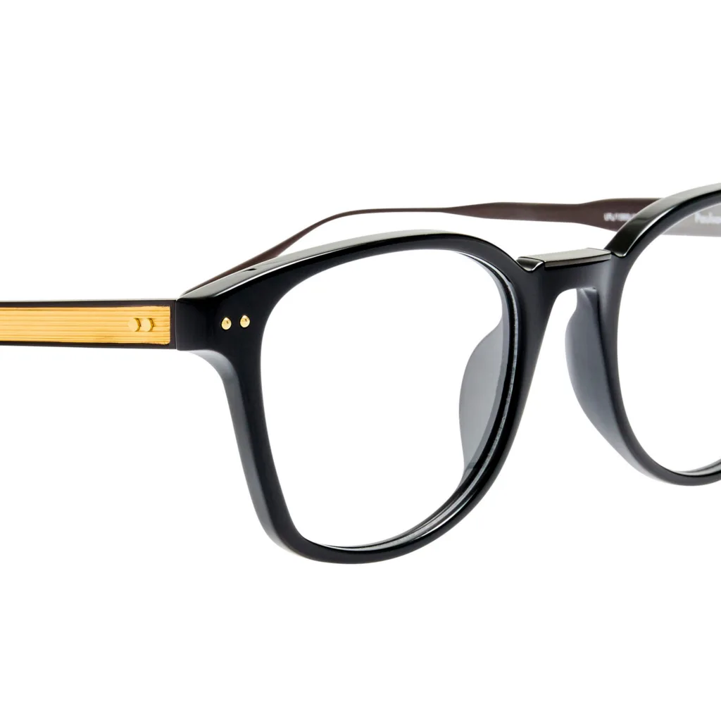 Linda Farrow PAULSON OPT LFL1585 Kolor: C3 BLACK, Kolor oprawy: Czarny