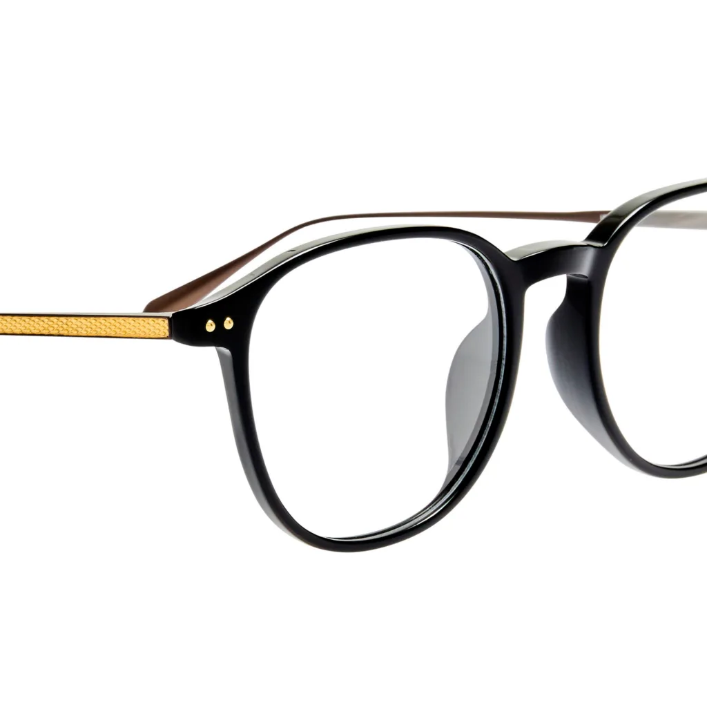 Linda Farrow STANLEY OPT LFL1641 Kolor: C4 BLACK, Kolor oprawy: Czarny