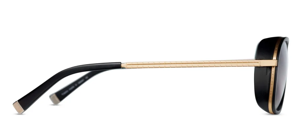 Matsuda M3023 SG.MGP MATTE GOLD / GREY PLASTIC, Czarny