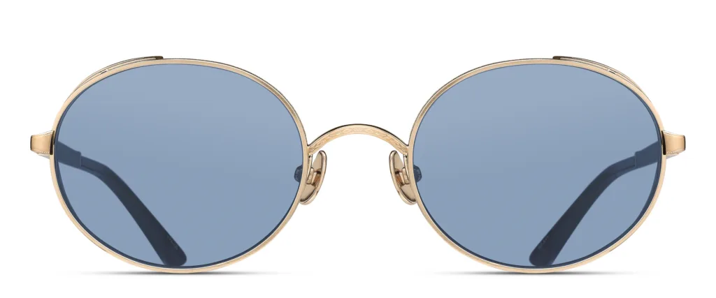 Matsuda M3137 BG-NVY BRUSHED GOLD / NAVY, Złoty