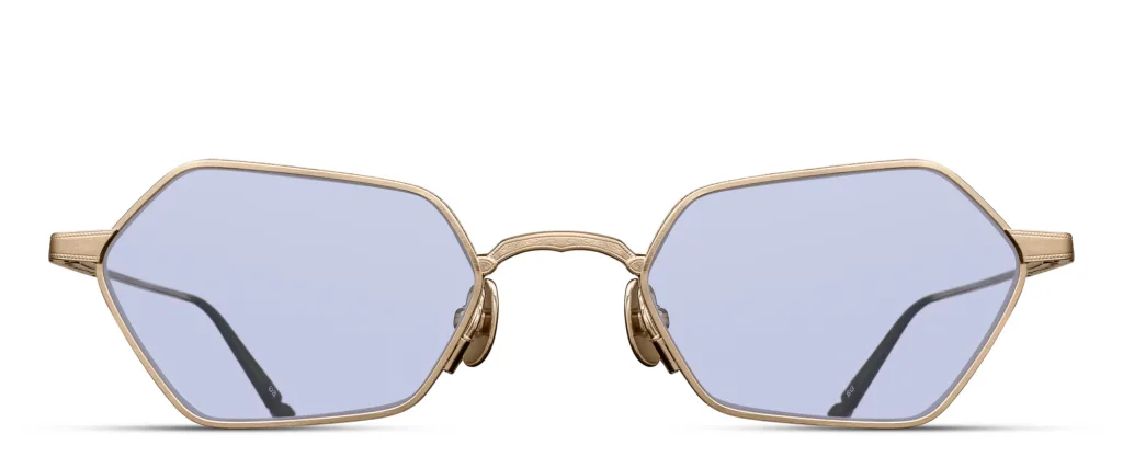 Matsuda M3138 SG.BG BRUSHED GOLD / CAFE BLUE, Złoty