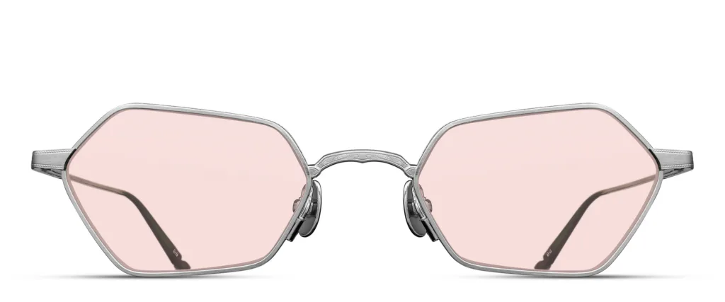 Matsuda M3138 SG.BS BRUSHED SILVER / CAFE PINK, Różowy