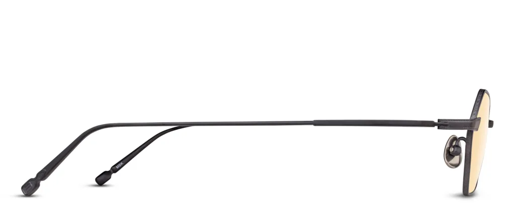 Matsuda M3138 SG.MBK MATTE BLACK / LIGHT ORANGE LENSES, Czarny