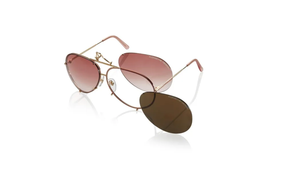 Porsche Design P'8478 Kolor: F156 GOLD / CORAL GRADIENT, Kolor oprawy: Złoty