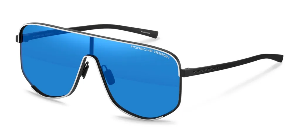 Porsche Design P'86007 Kolor: C806 BLACK / MIRROR BLUE, Kolor oprawy: Czarny