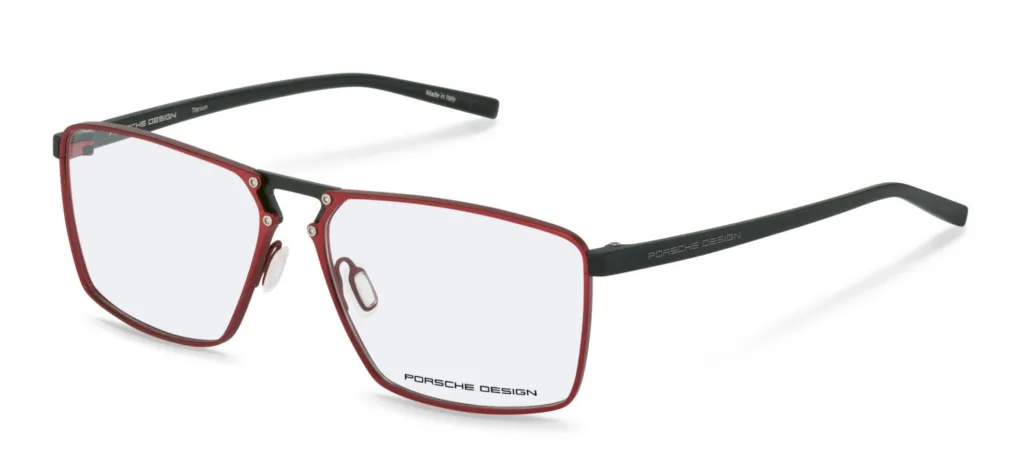 Porsche Design P'8764 Kolor: C000 RED & BLACK, Kolor oprawy: Czerwony