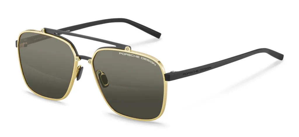 Porsche Design P'8937 Kolor: C GOLD & BLACK / GREY, Kolor oprawy: Złoty