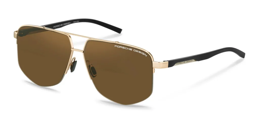 Porsche Design P'8943 Kolor: D171 GOLD & BLACK / BROWN, Kolor oprawy: Złoty