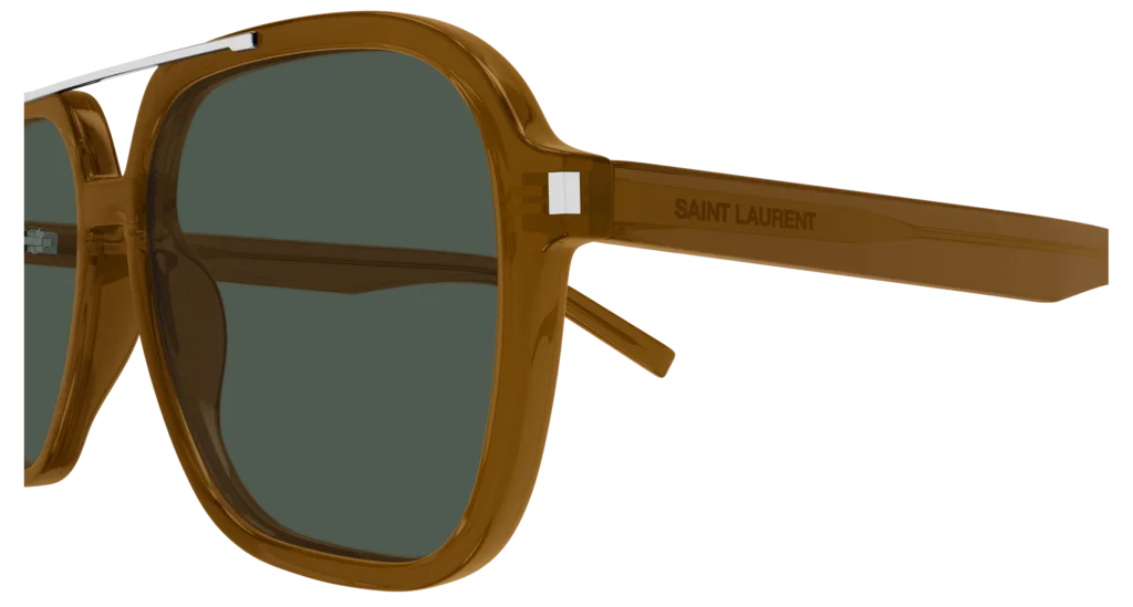 Saint Laurent SL 545 Kolor: BROWN-GREEN, Kolor oprawy: Brązowy