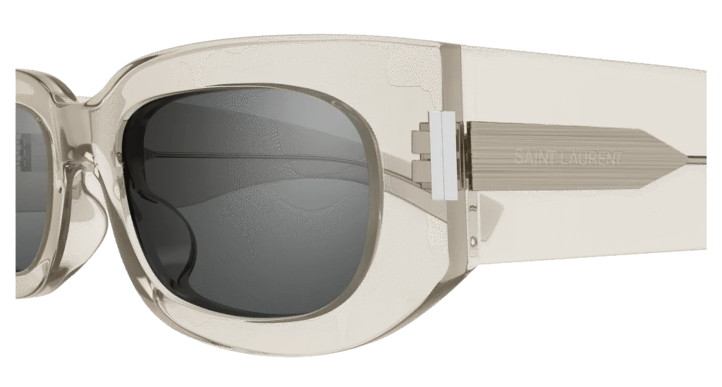 Saint Laurent SL 697 Kolor: BEIGE-GREY, Kolor oprawy: Beżowy