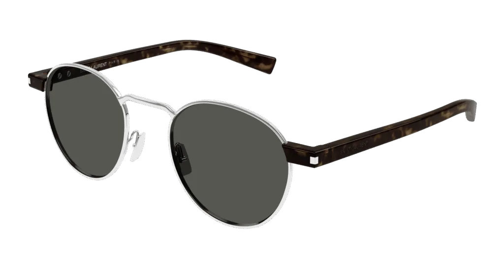 Saint Laurent SL 707 Kolor: SILVER-HAVANA-GREY, Kolor oprawy: Srebrny