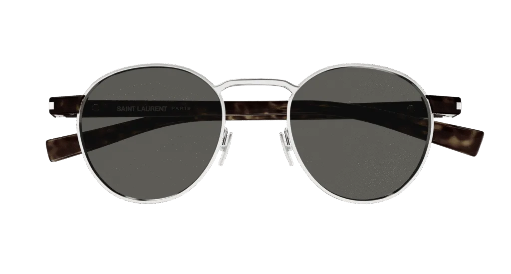Saint Laurent SL 707 Kolor: SILVER-HAVANA-GREY, Kolor oprawy: Srebrny