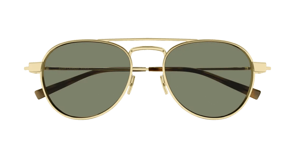 Saint Laurent SL 708 Kolor: GOLD-GREEN, Kolor oprawy: Złoty